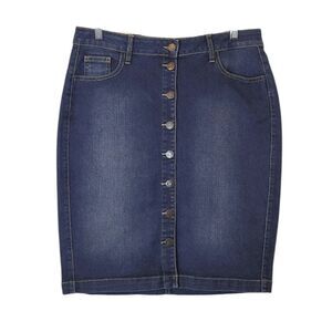 Cello Jeans Button-Front Pencil Skirt Size L